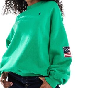 Polo by Ralph Lauren Women's Vibrant Green Hoodie